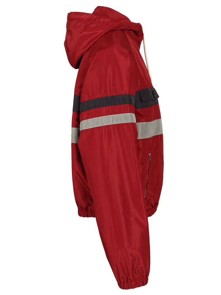 Miu Miu Blouson In Technical Canvas Giacche - Rosso | fe800a9b98390e36ea7f0402e4abf8d8391407a7