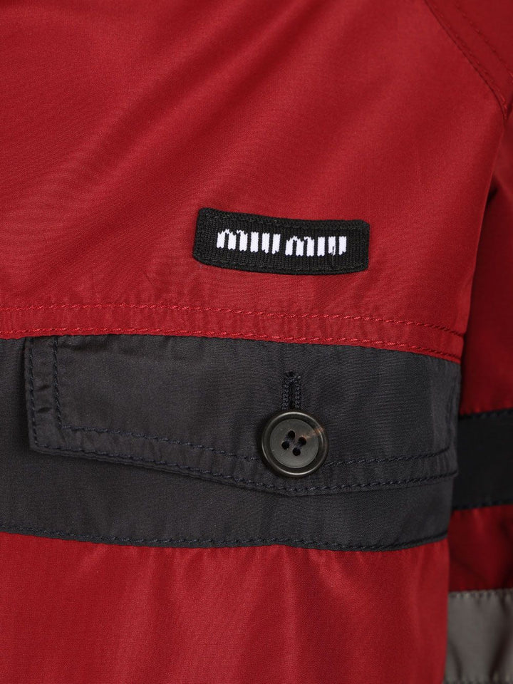 Miu Miu Blouson In Technical Canvas Giacche - Rosso | b7e597c7ee55735556d313e271730ea150ec1228