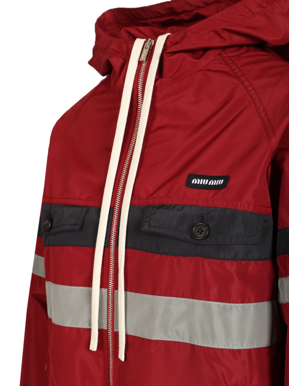 Miu Miu Blouson In Technical Canvas Giacche - Rosso | bb09db3813787216d6ad35060e02f20c9bc53fb5