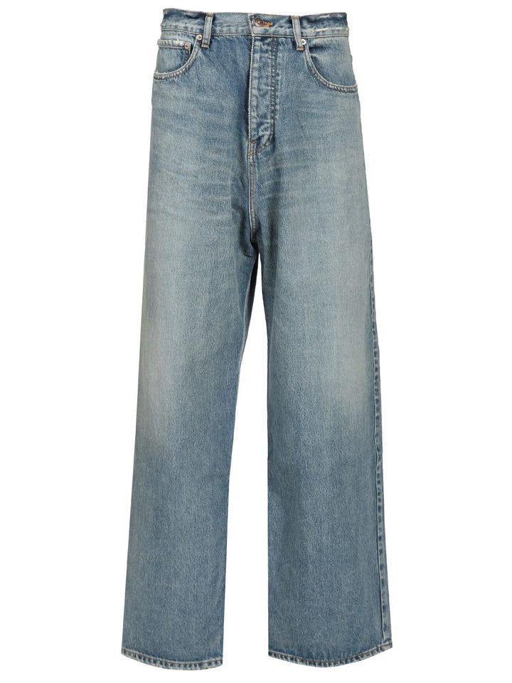 Balenciaga Baggy Jean Jeans - Blu | 916afb9d4fa97d70b28a0983c79f24059e32d6df