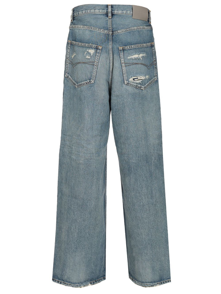 Balenciaga Baggy Jean Jeans - Blu | df39b3c05d764767b17459f602f0a08e6aab2e18