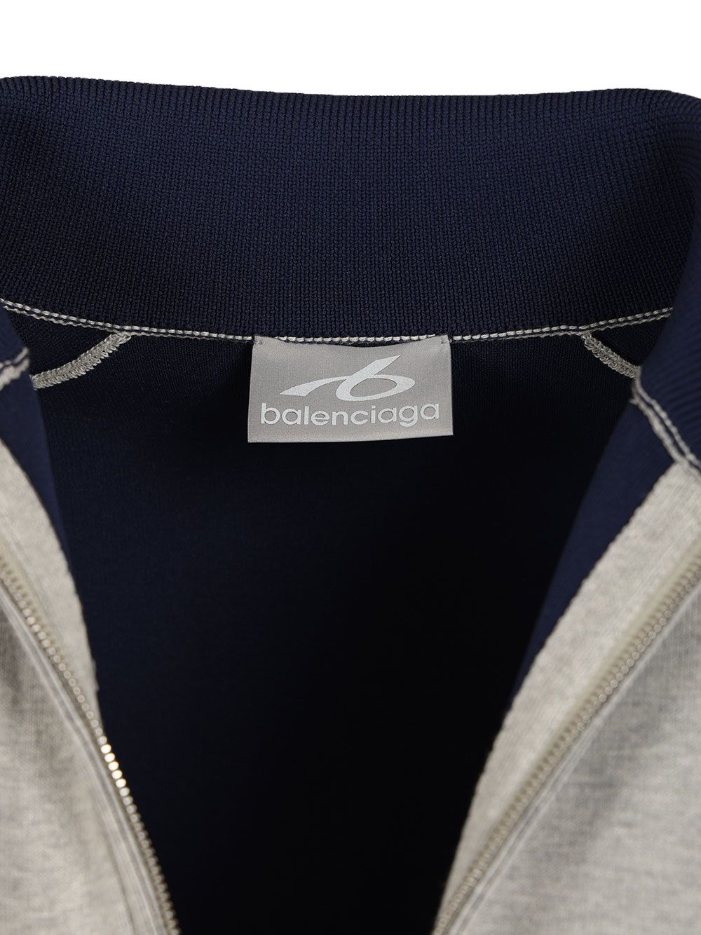 Balenciaga Knitted Cardigan With Zip Bodies Knitwear - Grey | b1c043b8b5ca80761c9d3db8ca4020ba1508d4d5