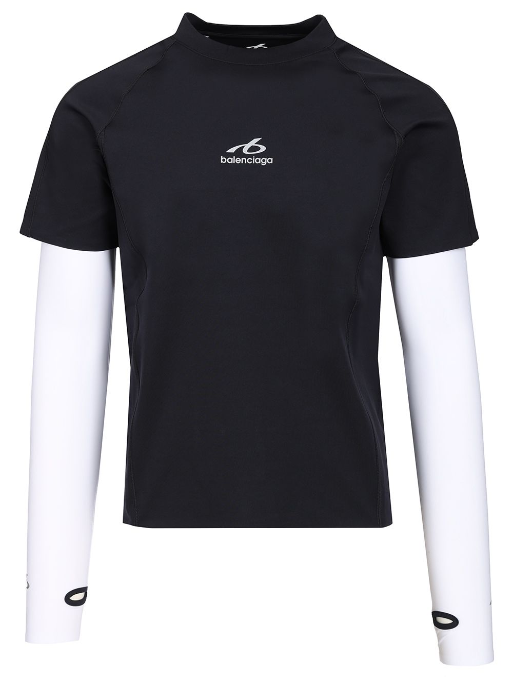 Balenciaga Techwear Long Sleeve T-Shirt - Blu | 6e55f3d9cf35c1d9c6a077f2cbbb8ecae8308d92