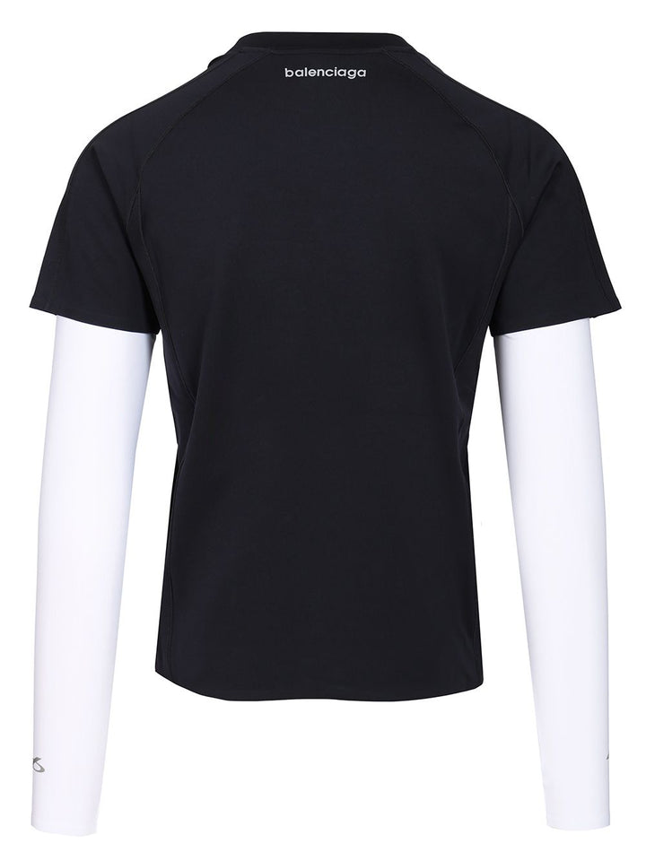Balenciaga Techwear Long Sleeve T-Shirt - Blu | b52a9fe64ac763956604fcc3424863d29c169aeb