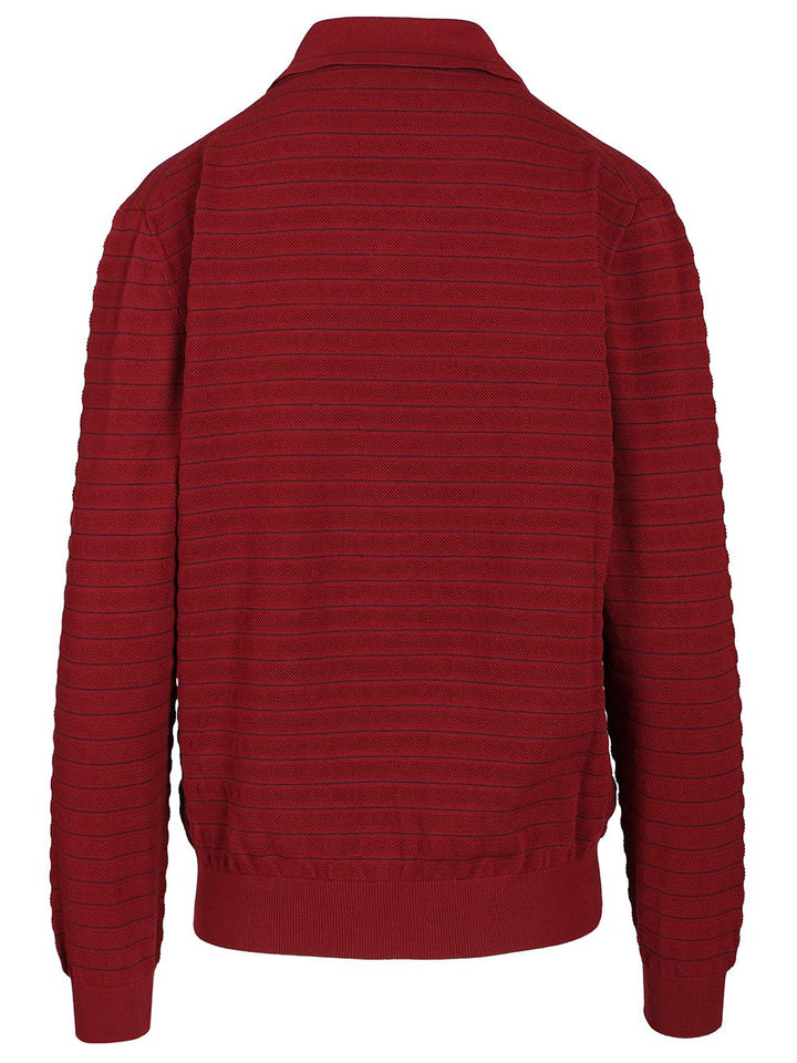 Miu Miu V-Neck Sweater Knitwear - Bordeaux | 0e4820e1aa29b863e71e3efb815fe717c55e2ea9