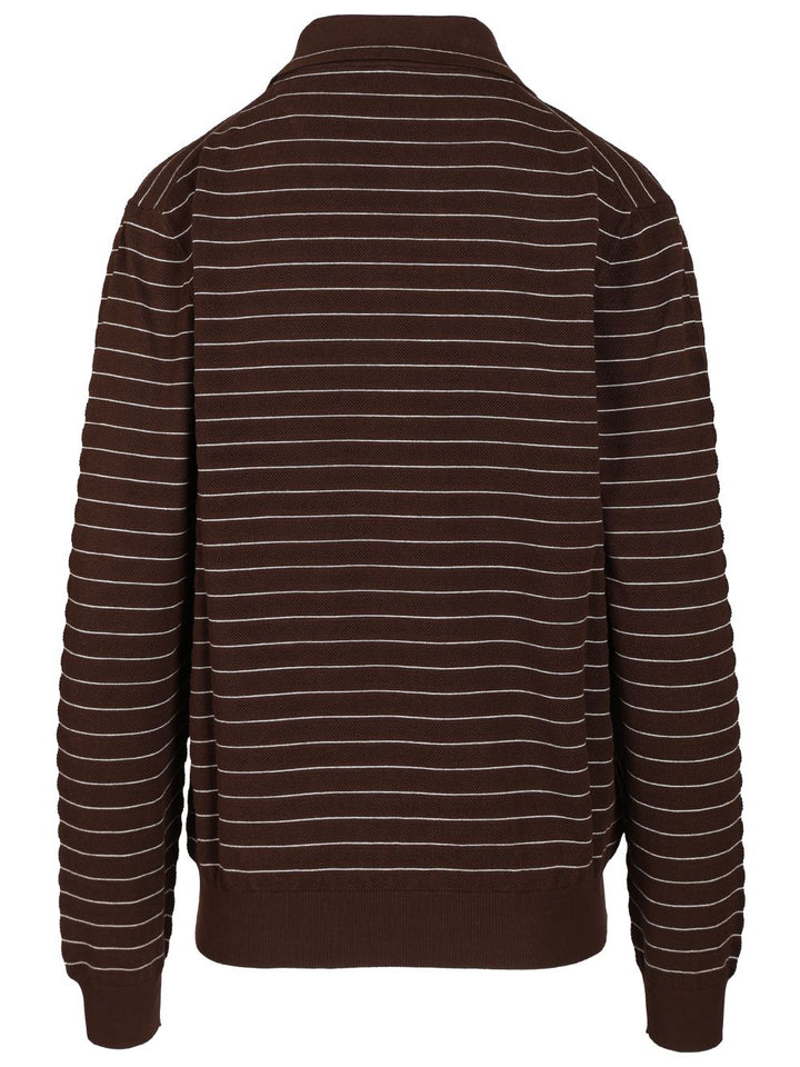 Miu Miu V-Neck Sweater Knitwear - Marrone | 45691db7eb512eb34365e29d5b3b9e47c2a358ca