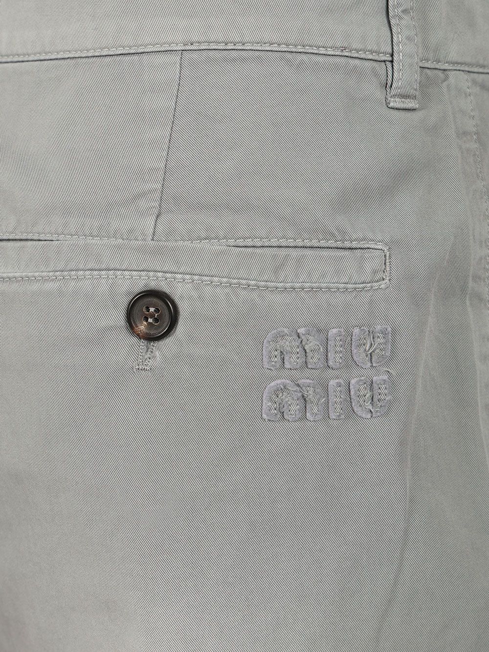 Miu Miu Long Trousers - Grey | c920d850d926a6a2f9c361ca94135d2576393a03