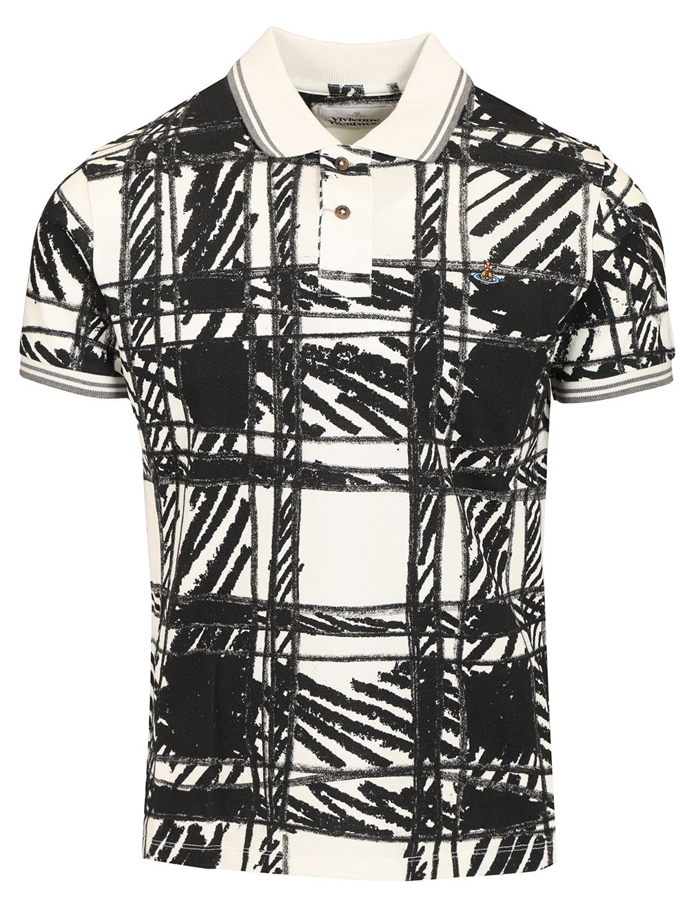Vivienne Westwood Scribble Polo Polo shirt - Nero | 2c401f65d8093dcdadf2103bbdae273ae83b50f1