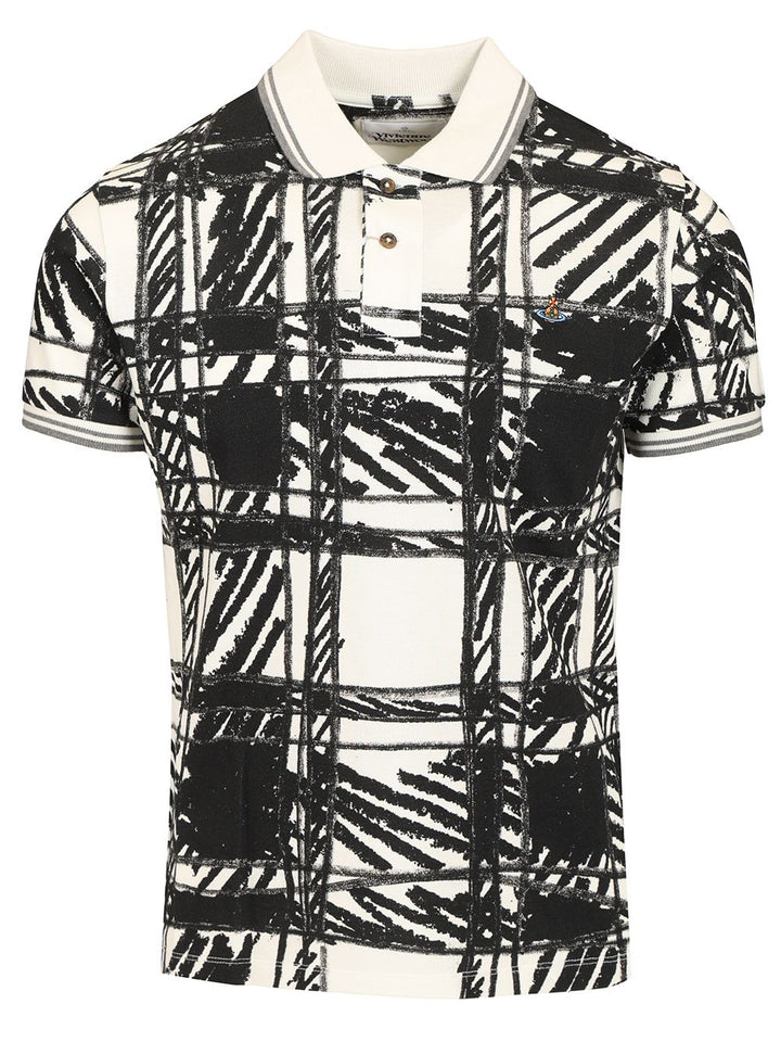 Vivienne Westwood Scribble Polo Polo shirt - Nero | 2c401f65d8093dcdadf2103bbdae273ae83b50f1