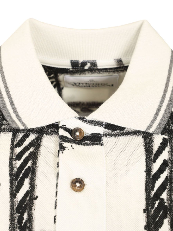 Vivienne Westwood Scribble Polo Polo shirt - Nero | 1dbfe74c270e82268ad784a8bf9d6836c16df75c