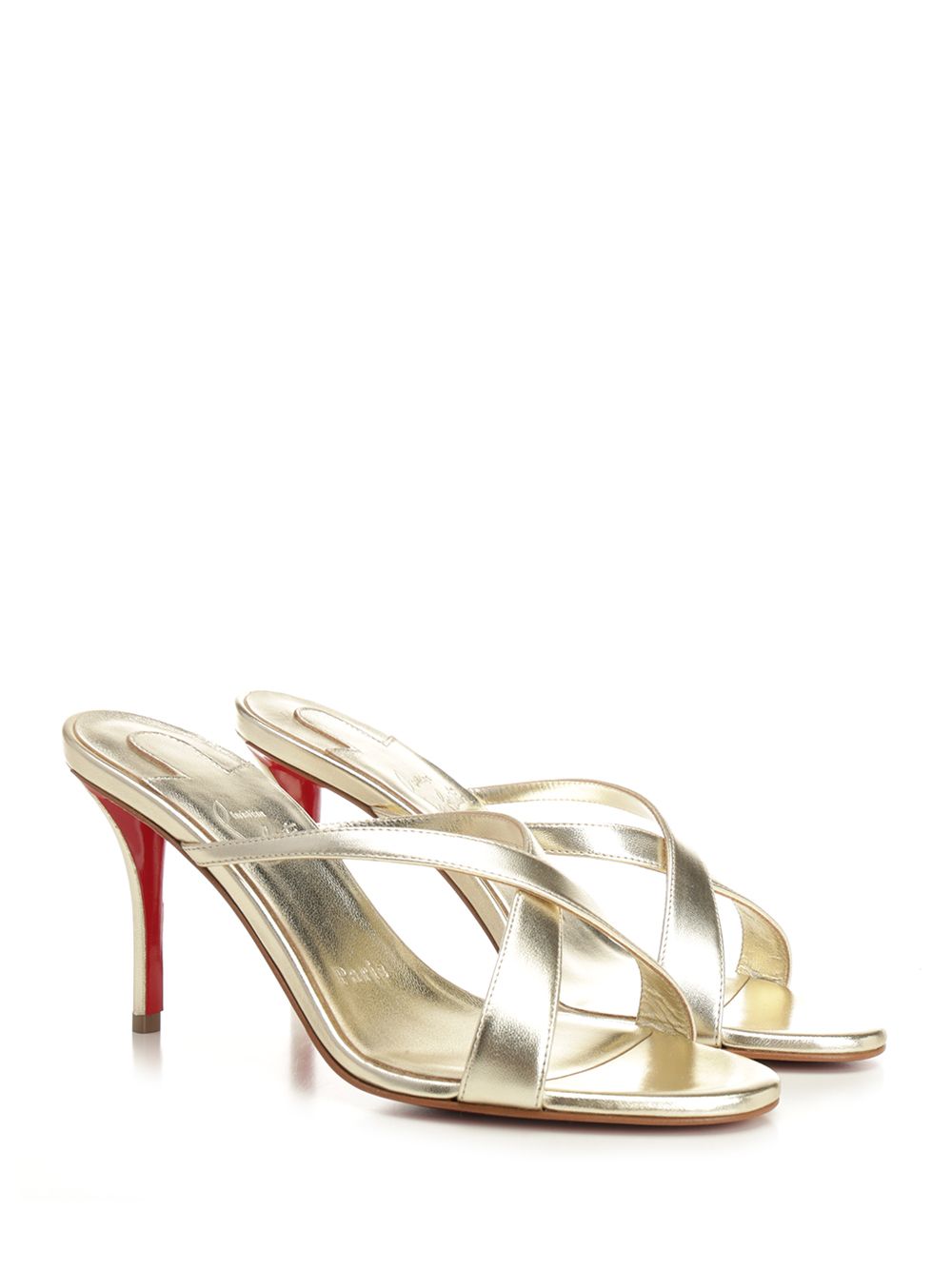 Christian Louboutin Mulazee Cross Sandali - Silver | 35d8b2eed0ae3ee41bc77d1a2df45b2ca6d57fbf