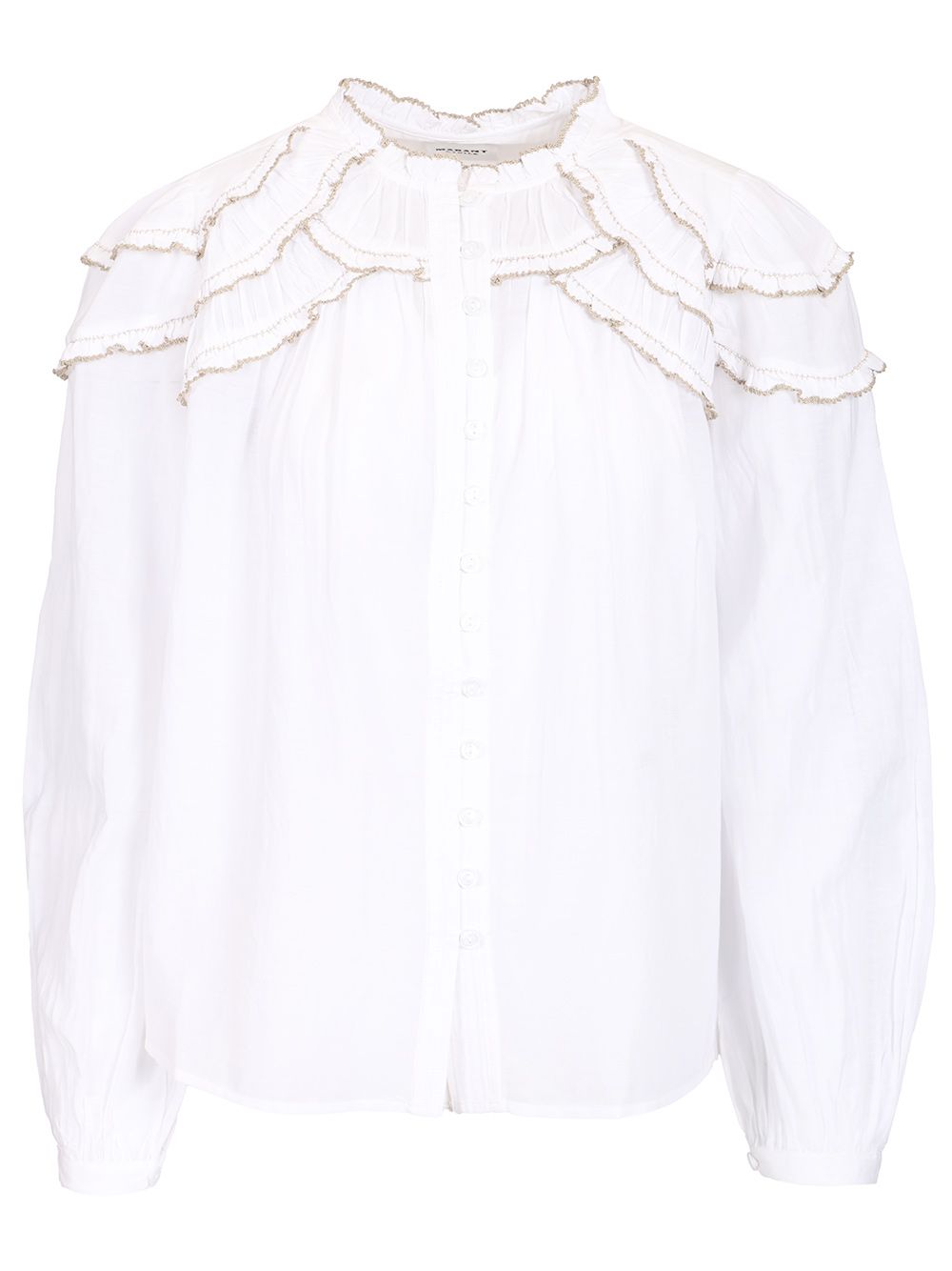 Marant Etoile Christa Shirts - Bianco | 95e23fb5c5b59ce119346c3f9954232e1fe032b1