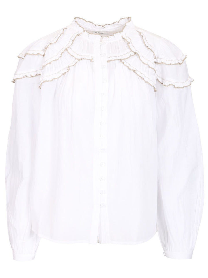 Marant Etoile Christa Shirts - Bianco | 95e23fb5c5b59ce119346c3f9954232e1fe032b1