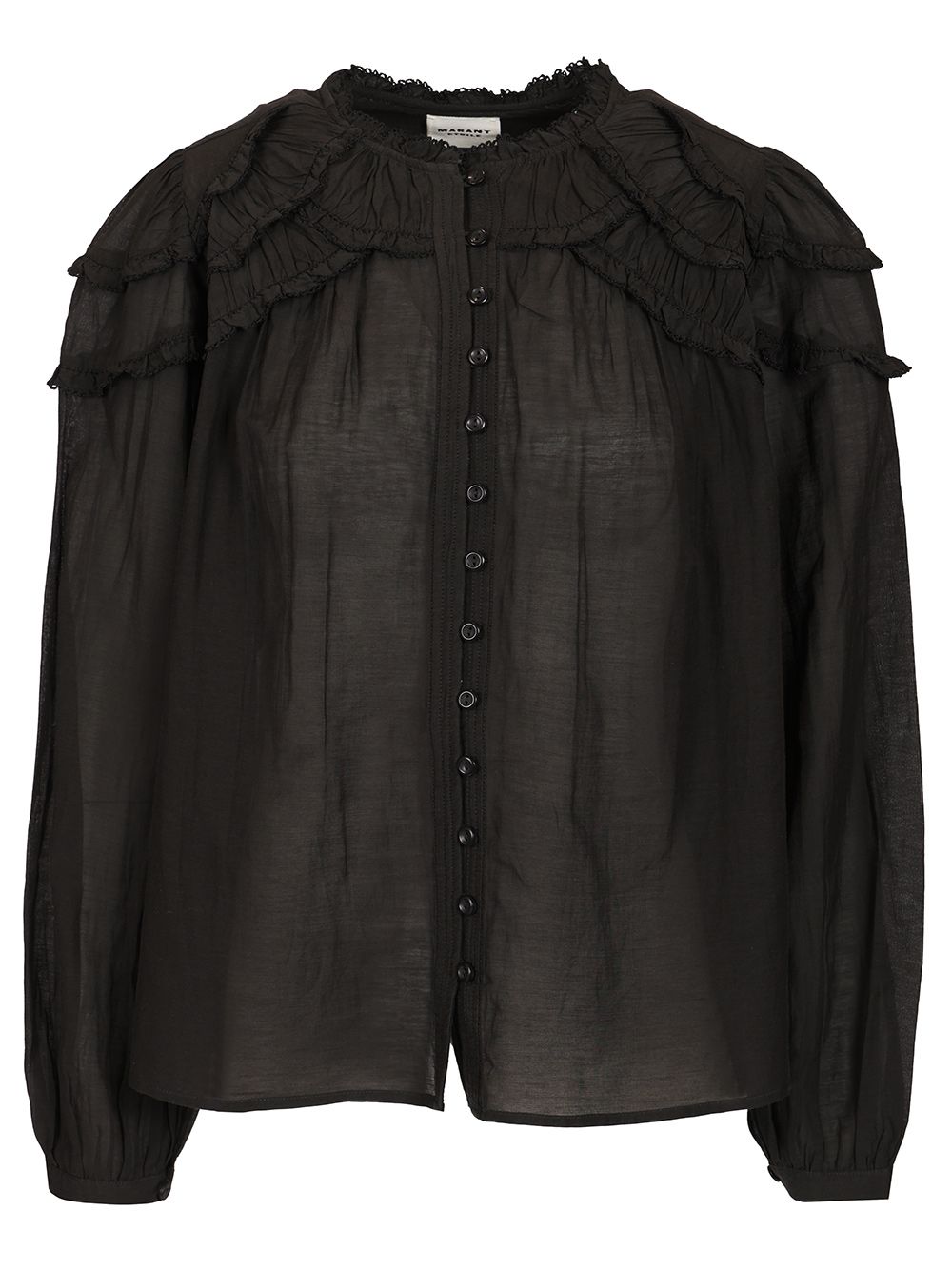 Marant Etoile Christa Shirts - Nero | 5a1bddbcbcb1feeb2c2d5b22c70a9c9b5ef51c5a