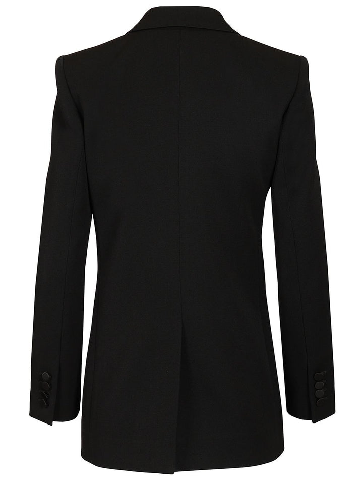 Saint Laurent Veste Grain De Poudre De Laine Giacche - Nero | c76255e129331deb197fcf2edf002283b49d5aae