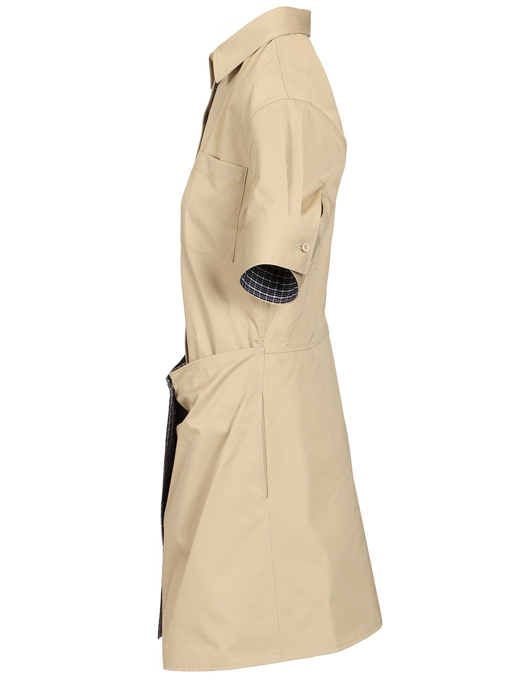 Loewe Cotton And Silk Dress Abiti - Beige | 953c31b0a250409ce99337ffc497c86f8a62a9aa