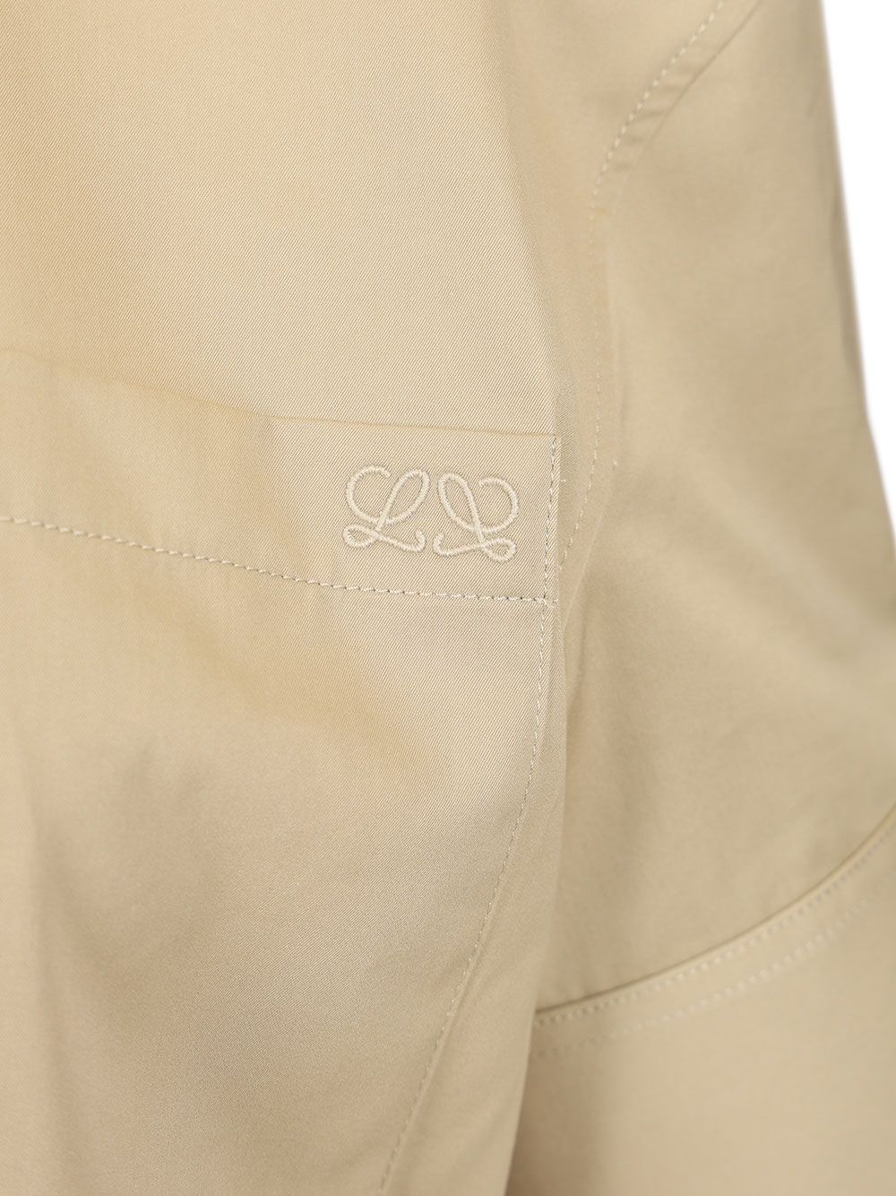 Loewe Cotton And Silk Dress Abiti - Beige | 7322620b2f335ec18923918008e49c3a12c42656