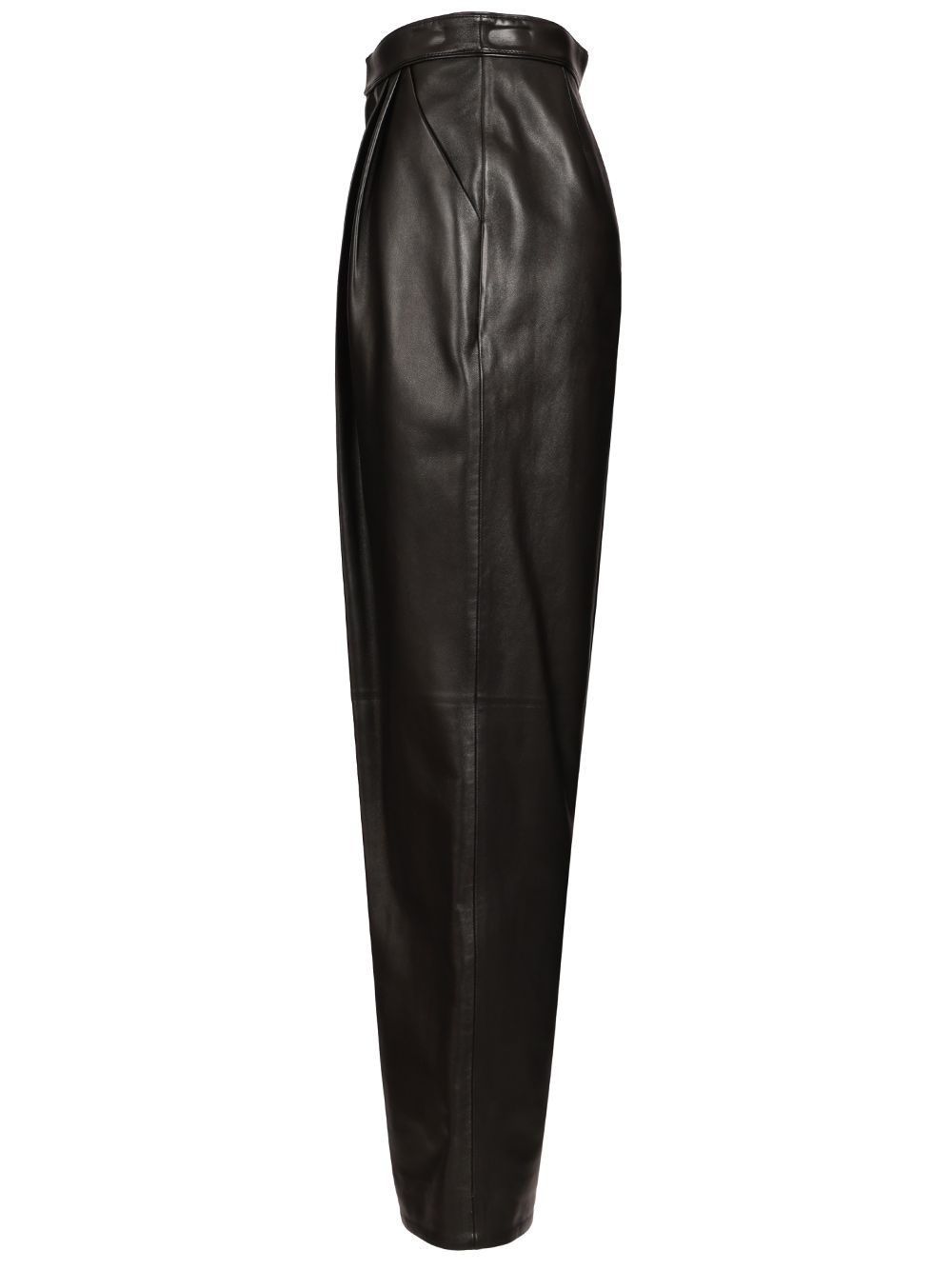 Bottega Veneta Shiny Leather Trousers - Nero | 834ff242c167fef46170aae1bf577e973b5d7673