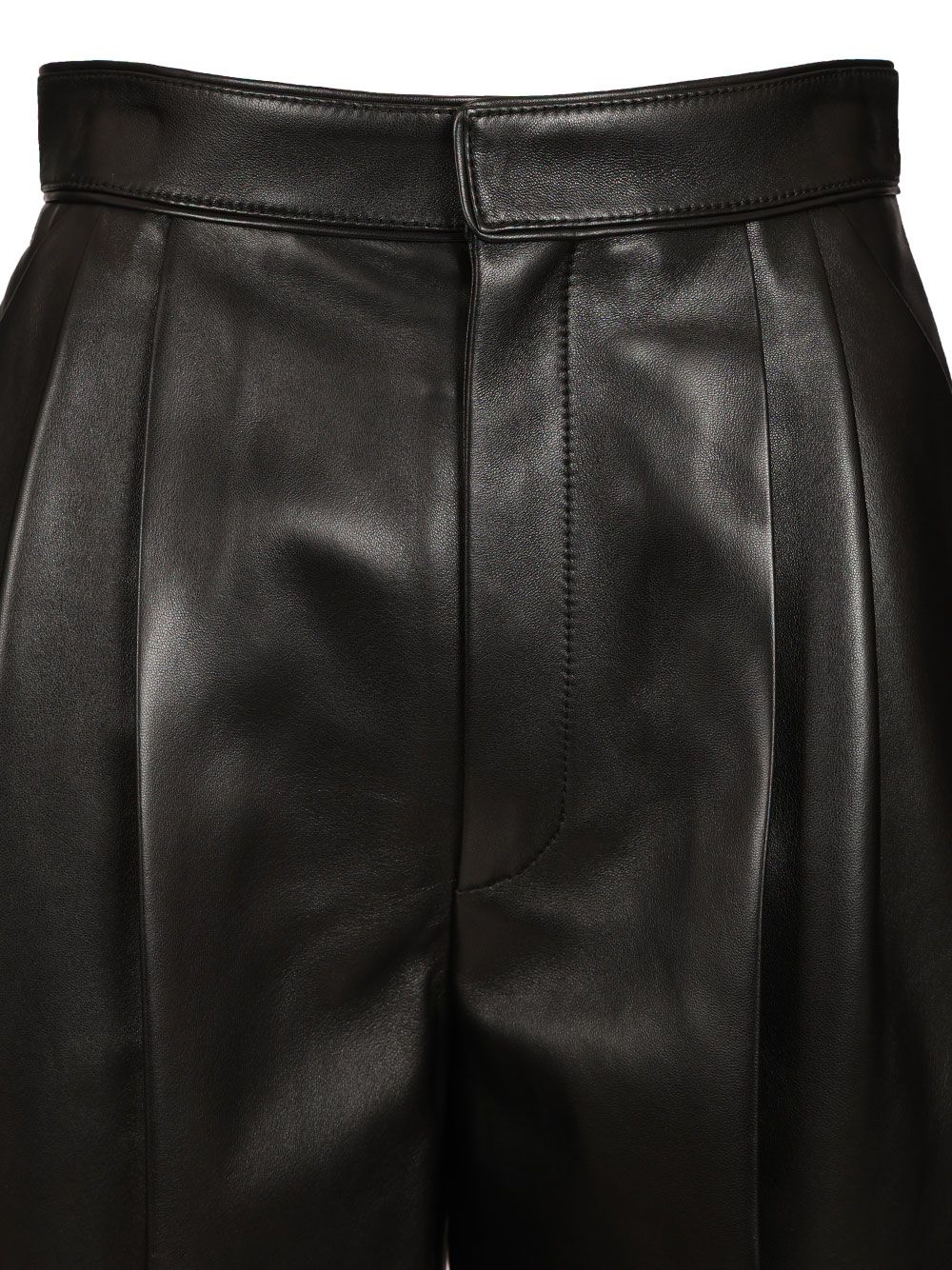 Bottega Veneta Shiny Leather Trousers - Nero | 5f0ca8becd6744f0fdce42e320ebbe7b0c14e567