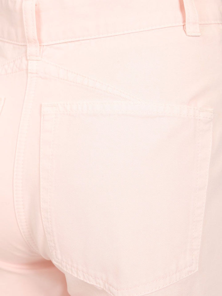 AlaÏA Round Pants Tinted Denim Jeans - Rose | 94aa1df87c49388b23fbf2625ac957bc950ad16d