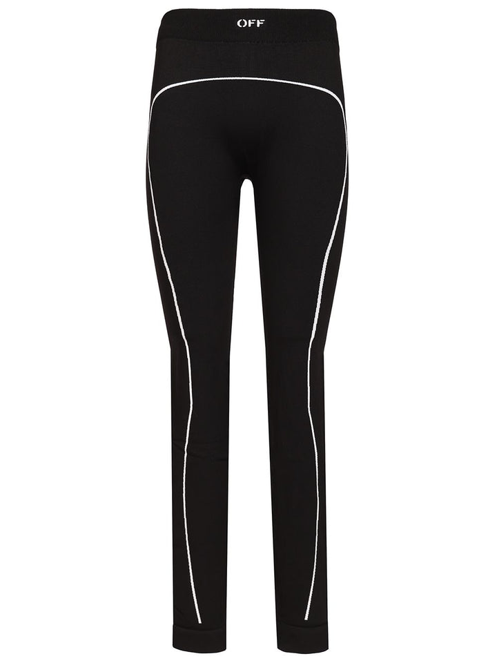 Off-White Off Stamp Seamless Leggings Trousers - Nero | 172d0fd62414f0bccc512728c4c169153083992c