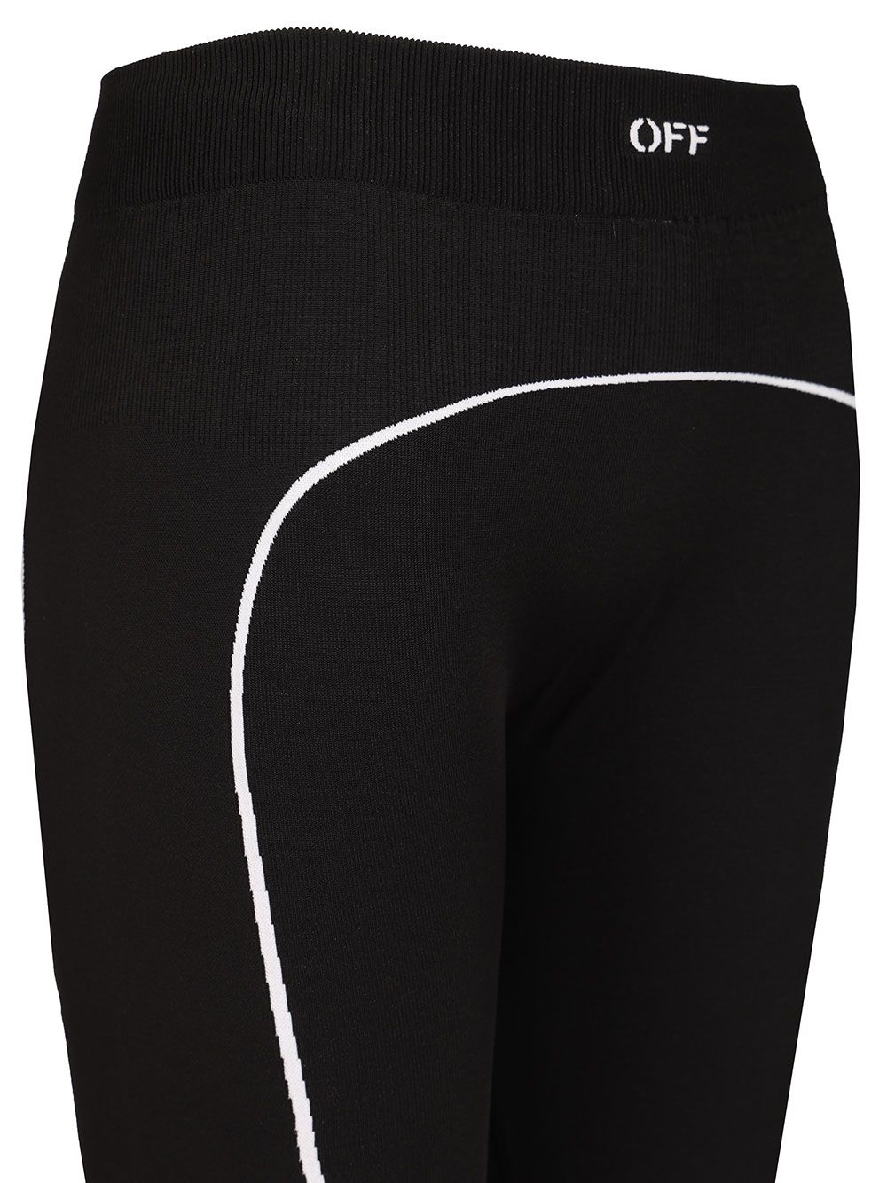Off-White Off Stamp Seamless Leggings Trousers - Nero | f7dc0950480bd9a3269de75c7de7aaf0c5e28cde