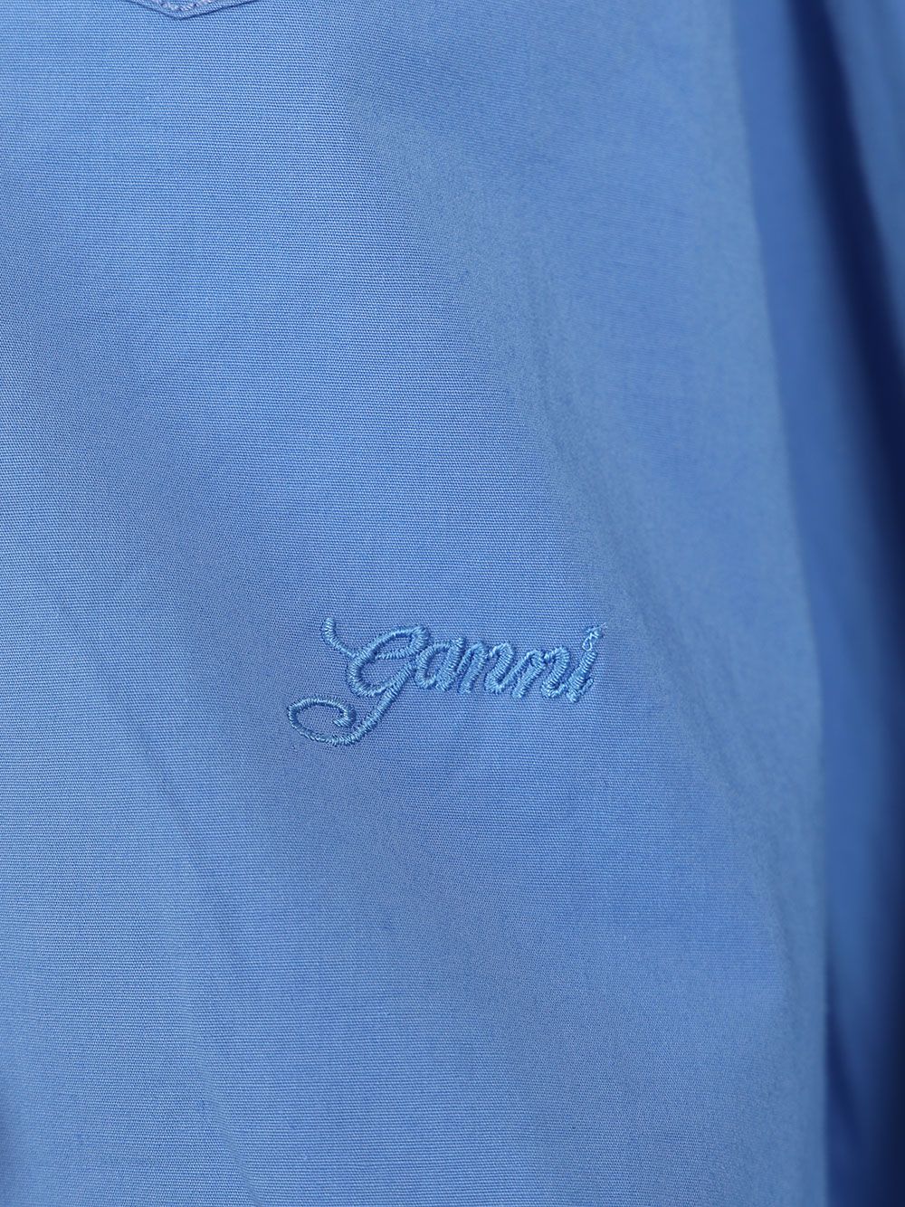 Ganni Cotton Shirt With Lace Details Shirts - Light blue | 9e67da01fbc9448c204055330b58cec836e9f7ab