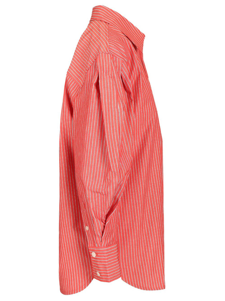 Ganni Oxford Shirt Shirts - Rosso | 0c5dd8345f6369e9184a119854dd828a7fd67208