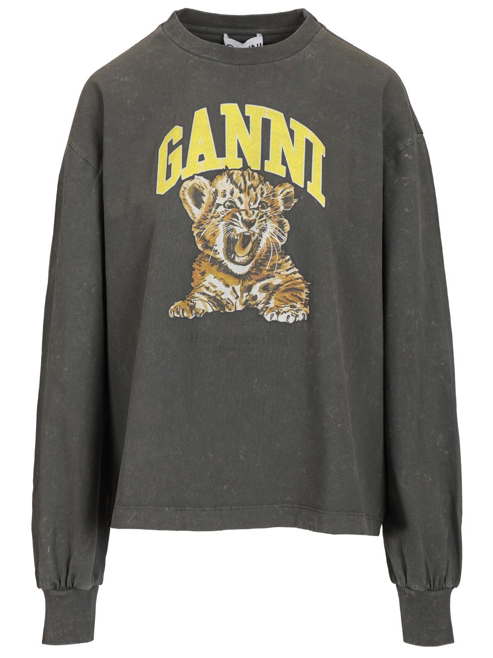Ganni Long-Sleeved T-Shirt Trousers - Nero | f6c265caf600613869eb1c926274e7e717ba0073
