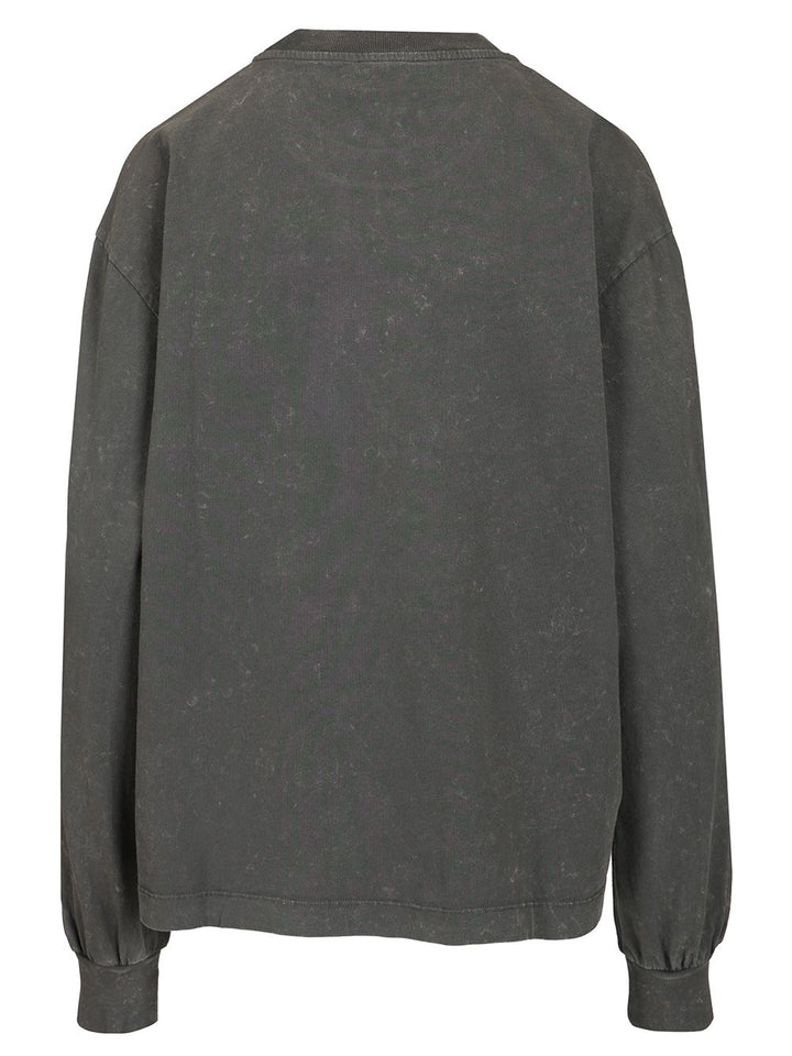 Ganni Long-Sleeved T-Shirt Trousers - Nero | 5390a854f5263a157b3559d5ebafe6c3dd443444