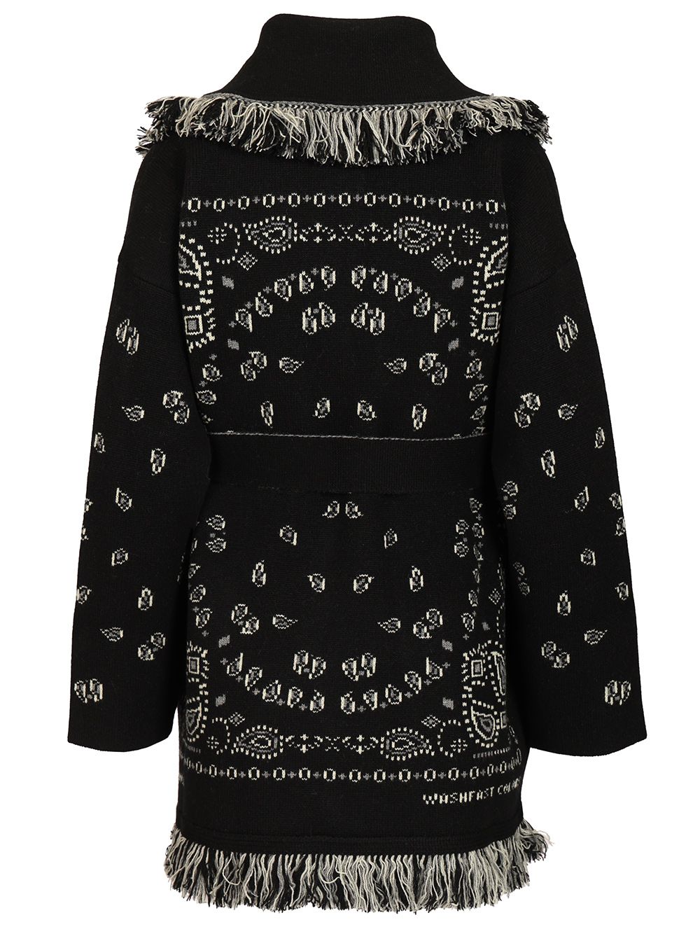 Alanui Cashmere Bandana Cardigan Knitwear - Nero | a916e569ea9d612caab3cc8cb201c2d8c539250f