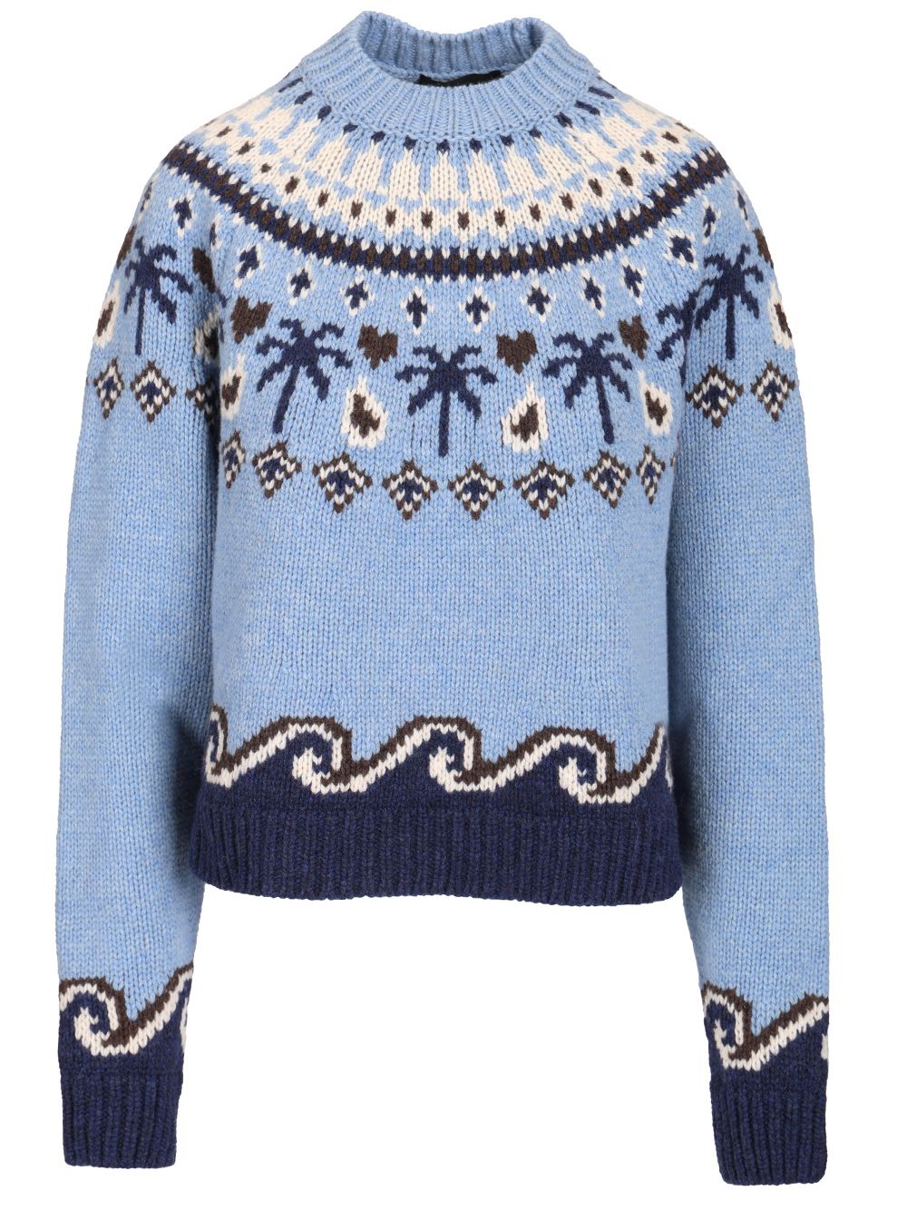Alanui Sweet Winter Sweater Knitwear - Light blue | 72d4397da0acb5aa21cf03dda7c7cb403e8f188f