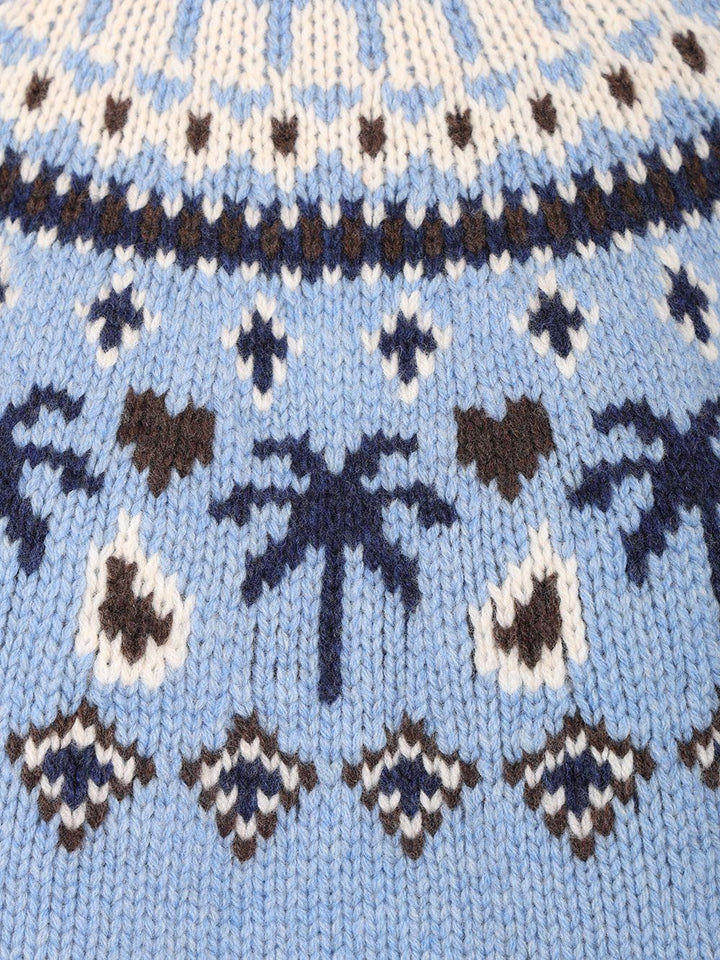 Alanui Sweet Winter Sweater Knitwear - Light blue | c656b77f8dd359e0feacc6a747caf39038b9cdee
