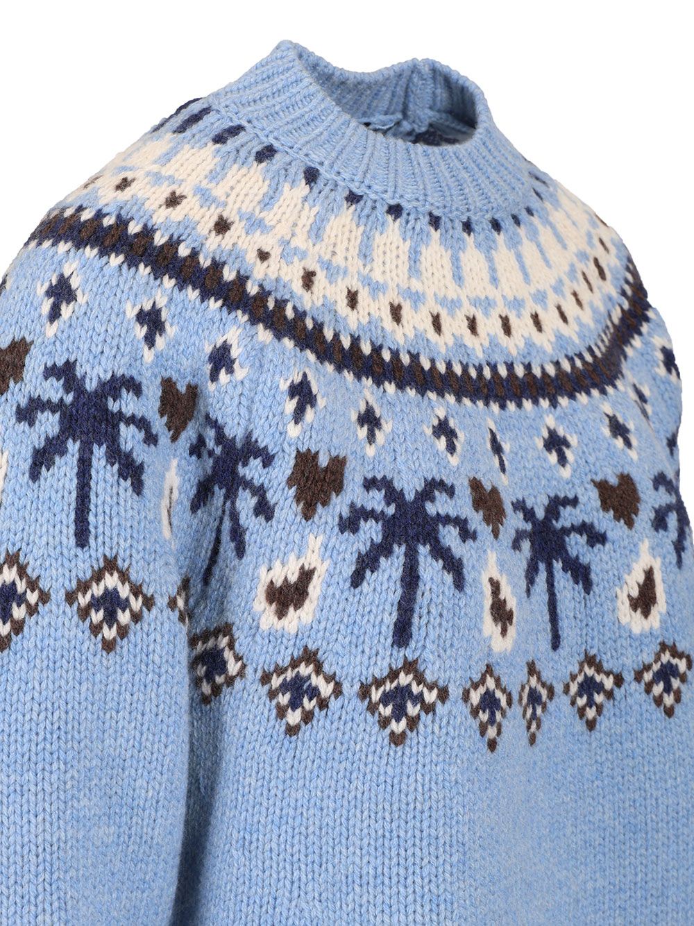 Alanui Sweet Winter Sweater Knitwear - Light blue | 3569189eff419b348eaf0417c24534cd46ed35a3