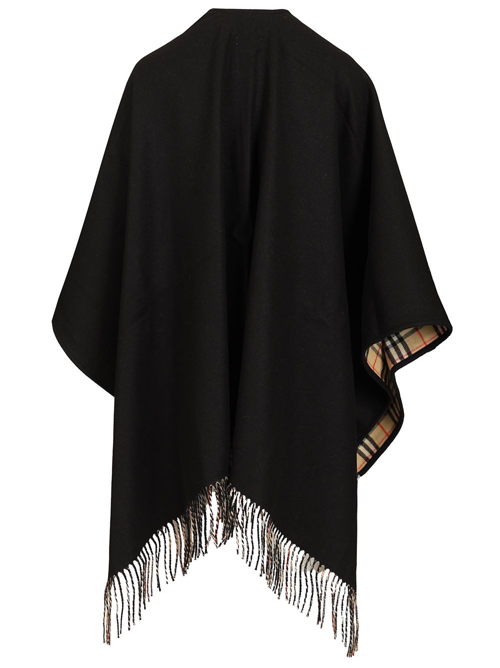 Burberry Reversible Cape Giacche - Nero | 446a787dc49cfade04071e3ccf9df3098bee8275