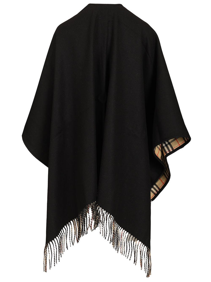 Burberry Reversible Cape Giacche - Nero | 446a787dc49cfade04071e3ccf9df3098bee8275
