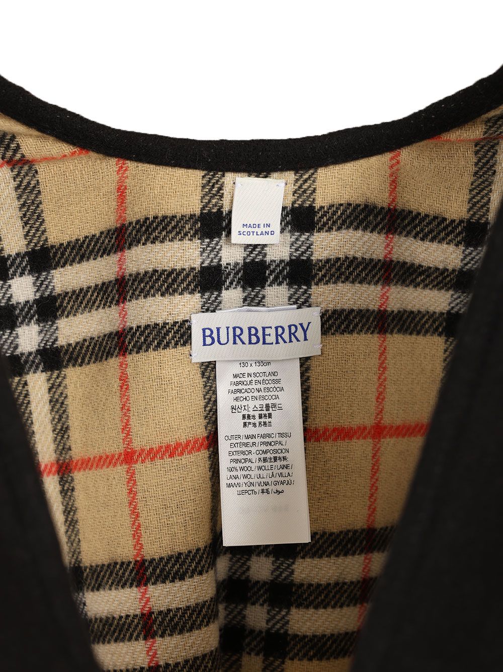 Burberry Reversible Cape Giacche - Nero | 8e8fb294dde47b228048d5321c178cf7f32f9f4f