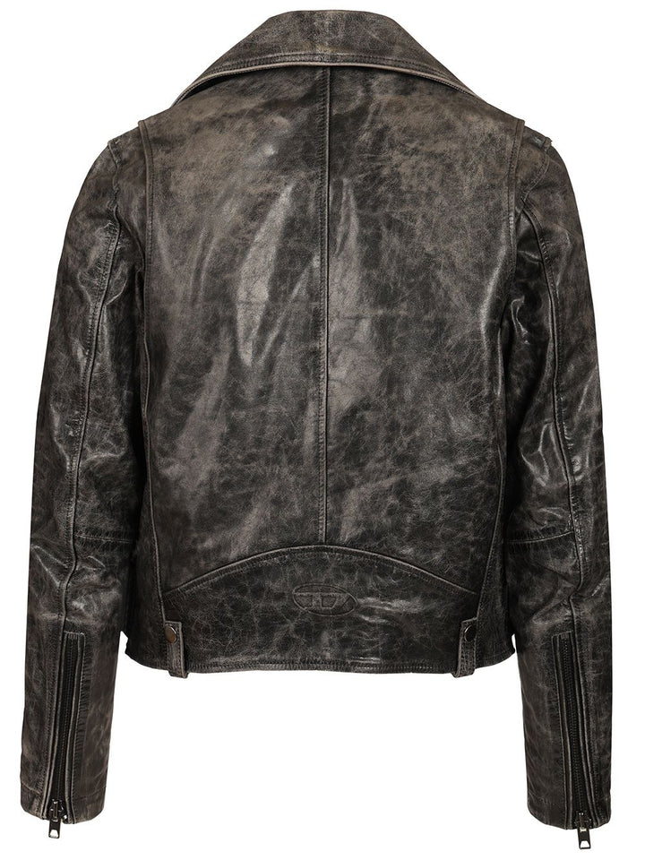Diesel Biker Jacket Giacche - Grey | 218643ac2cb7e9b5cd0c8bdb5819432008128f04