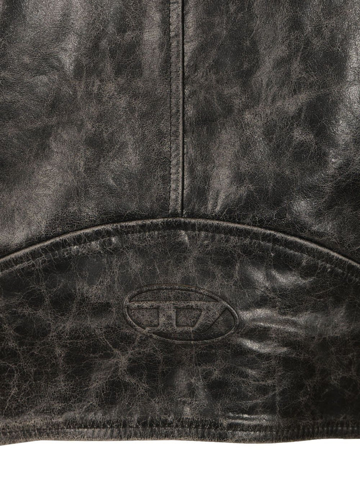 Diesel Biker Jacket Giacche - Grey | 4d15a728513a7680ee9c97355505db6fc3bea993