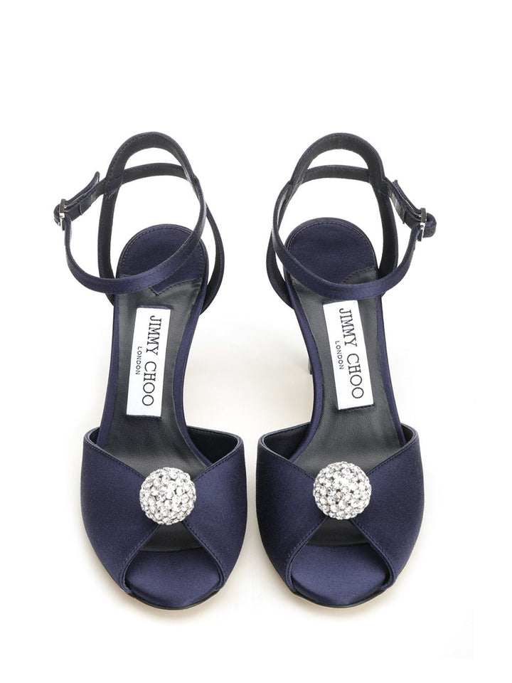 Jimmy Choo Sacora 85 Sandal Sandali - Blu | 263c106bea6ac1834bf0ce2124fd071b1ec0f67c