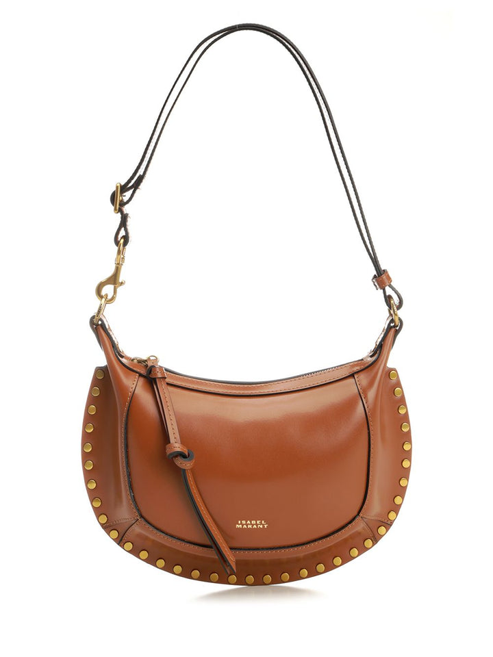 Isabel Marant Oskan Moon Bag Crossbody Bags - Marrone | 0311a34cacc851522f7fd99d7f0fef9540350a5b