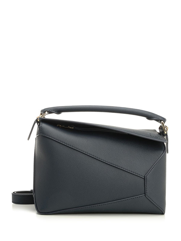 Puzzle Edge Handbags Blu