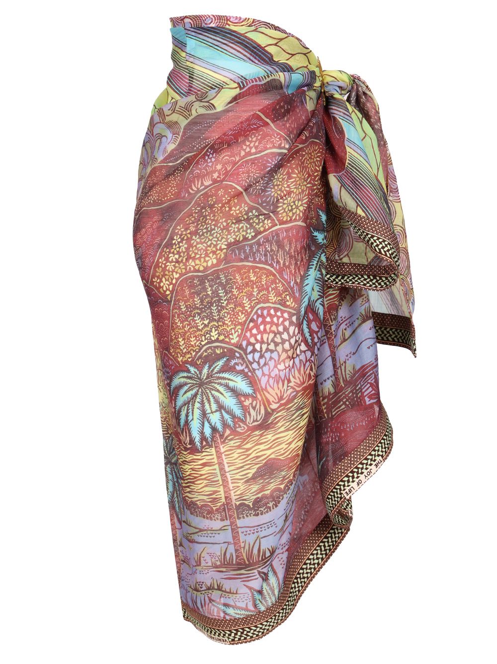 Vlisco Dialogues Rainbow Print Pareo Skirt Gonne - Multicolor | 84652ce3f8001136f928254b66cea1d774962dc8