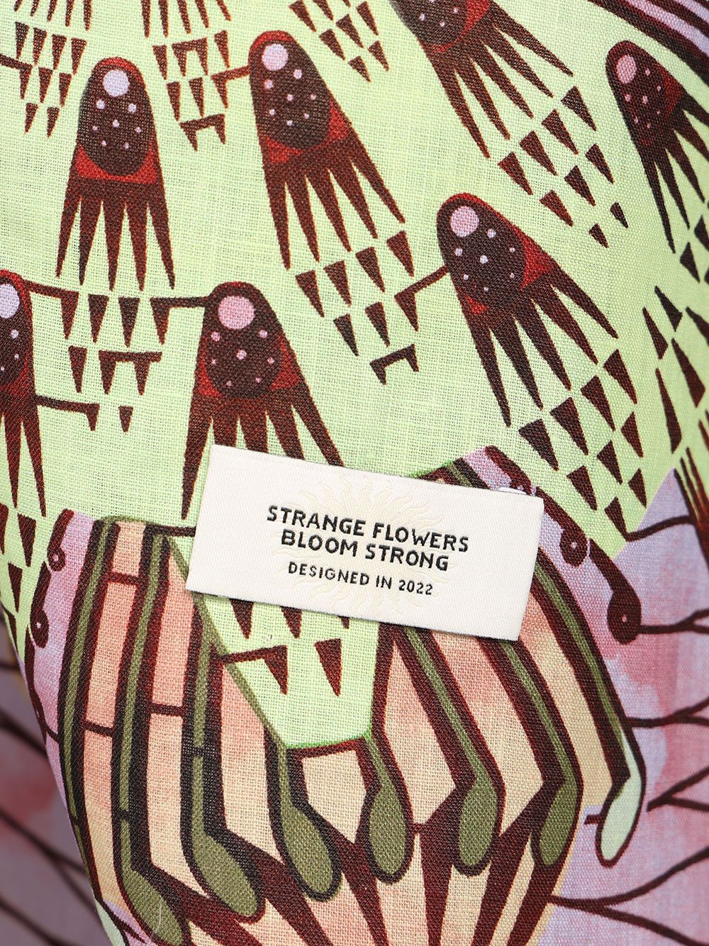 Vlisco Dialogues Sarong Skirt With Strange Flower Print Gonne - Multicolor | 840eb50044ae833b2d5b6ea03438628161afe7a9