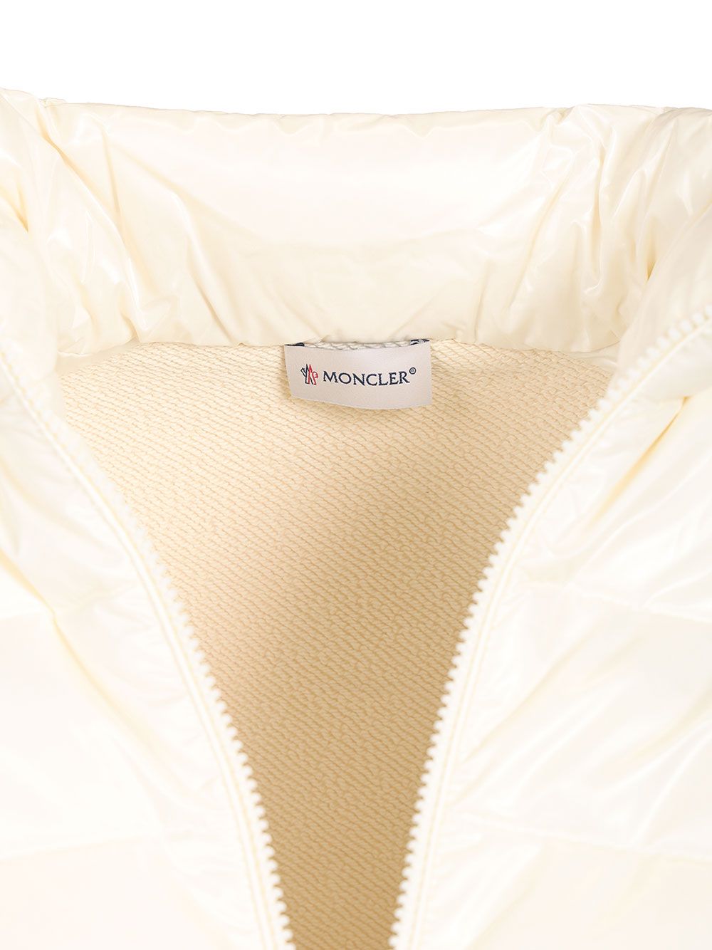 Moncler Zip Up Cardigan Knitwear - Bianco | 05bccdeb22c604fcdd30d9b35b2e853a124ce970