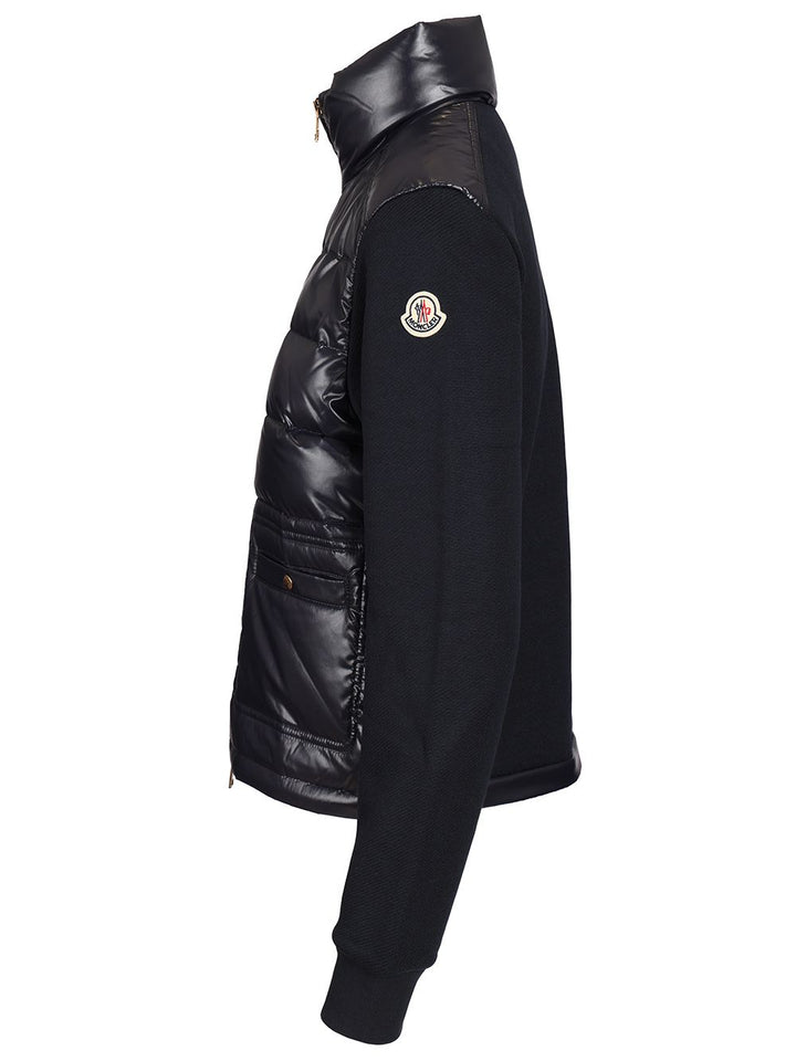 Moncler Zip-Up Sweatshirt Knitwear - Blu | 37c73c53e38549d47f4ce25683c61f76e7950bfc