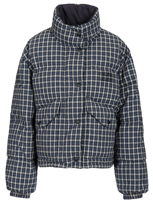 Reversible Down Jacket Coats Blu