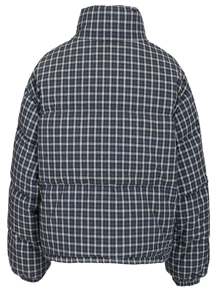 Miu Miu Reversible Down Jacket Coats - Blu | 9cb0203450c8138346337dceffde3798ef385c2b