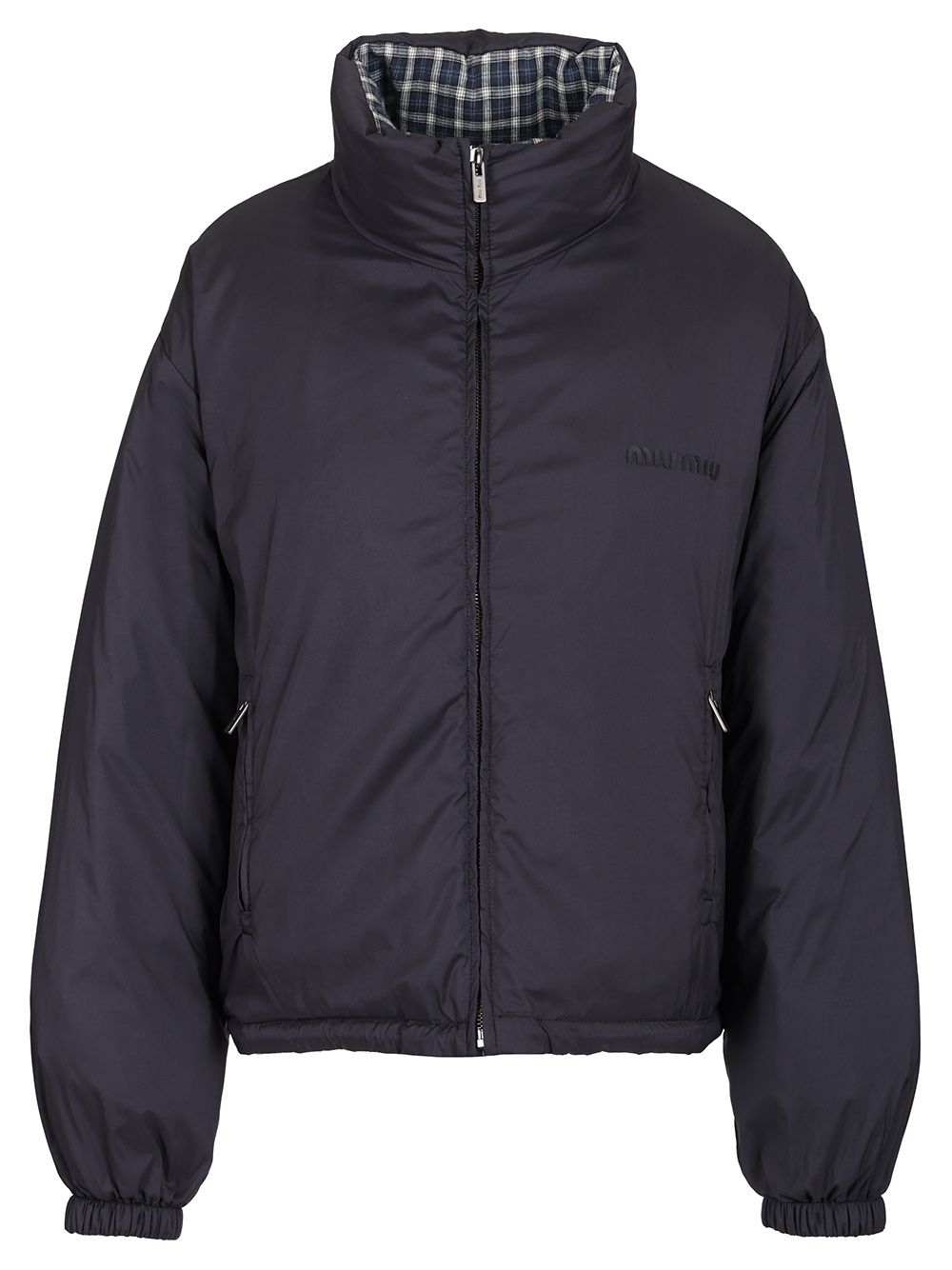 Miu Miu Reversible Down Jacket Coats - Blu | 8a3054fbb8e09e1612af0367d7747f1f80b667ab