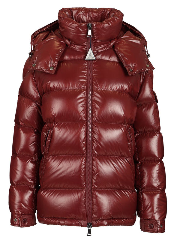 Maire Short Down Jacket With Hood Giacche Bordeaux